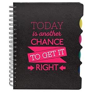 YaYa Cafe Wirebound Notebook A5 Size, 300 Ruled Pages Printed Everyday ...