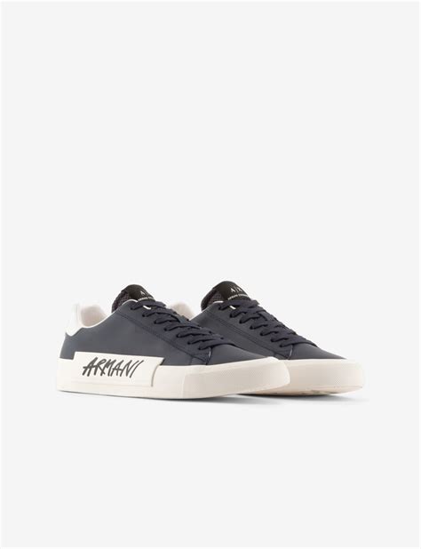 Logo Print Sneakers With Contrast Back-tab