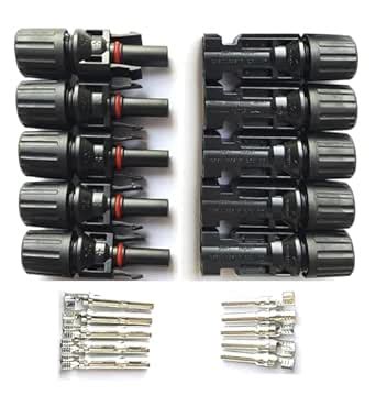 Unow Solargy Heavy Duty MC4 Male Female Solar Panel Cable Connectors ...