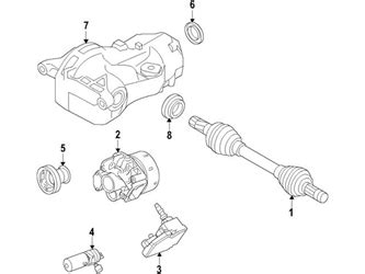 Genuine Volvo 36011385 Drive Shaft Pinion Yoke - Volvo | 36002054 ...