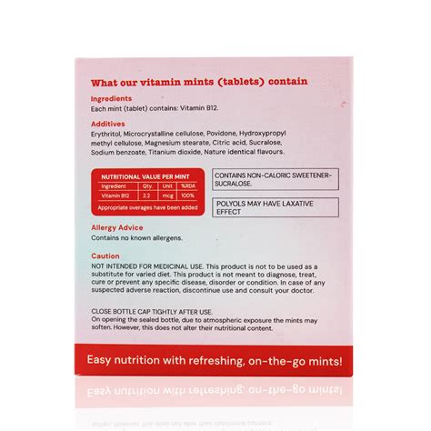 Boost Energy with Vitamin B12 Mint Tablets: Feel Refreshed