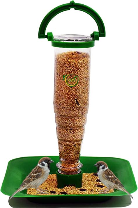 Amijivdaya Plastic Hexagon Shape Bird Feeder with Holding Handle with 6 ...