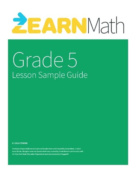 Image result for Zearn Grade 5 Module 5 Lesson 15