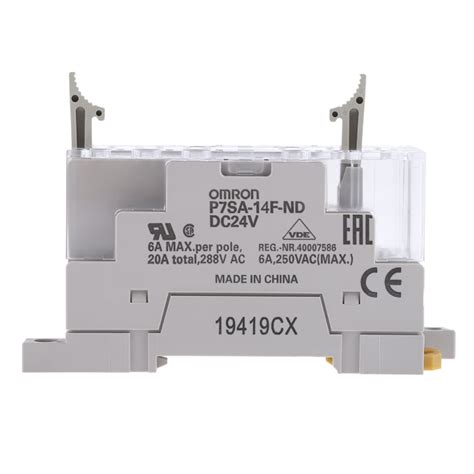 P7SA-14F-ND 24VDC Omron | Omron G7SA 14 Pin 24V dc DIN Rail Relay ...
