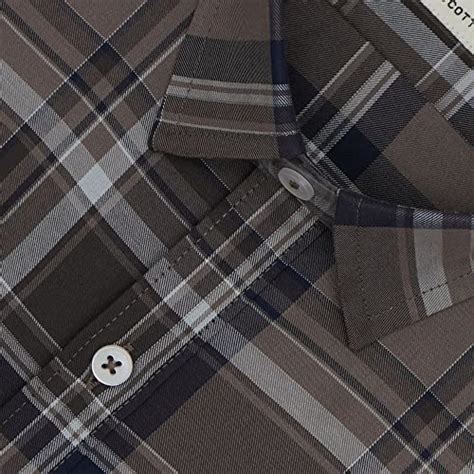 Buy GHPC 100% Cotton Tartan Checks Half Sleeves Regular Fit Formal ...