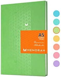 MENORAH - A5 Office, College Notebook - 100 GSM - (21.0 cm × 14.8 cm ...