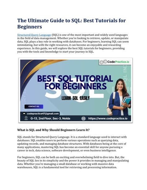 Image result for SQL Best Tutorial