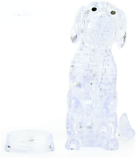 Amazon.com: BTYYIHEX 3D Crystal Dog Puzzle, Crystal Puzzle Brainteasers ...