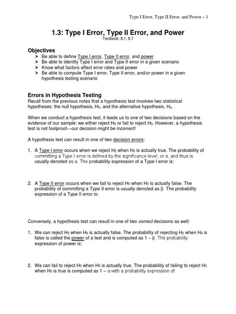 Image result for Type I Error Formula