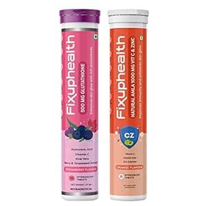Fixuphealth Glutathione Vit C Aloe Vera skin glow antioxidant ...