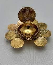 Buy SPS MARKETING Gaja Lakshmi Diya/Lakhsmi Kuber Diya/Brass Kubera ...