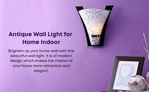 WHITERAY Metal Wall Light for Bedroom Living Room Decoration Outdoor ...