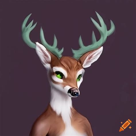 Humanoid deer on Craiyon