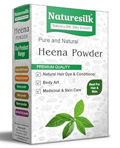 Buy NATURESILK Henna Powder - 100% Natural Hair Dye & Conditioner, 100g ...