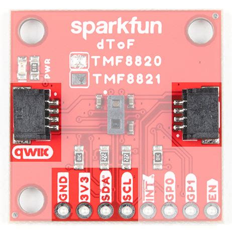 Qwiic dToF Imager (TMF882X) Hookup Guide