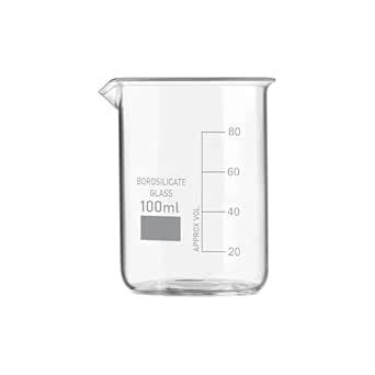 RAWAL's Borosilicate 3.3 Glass Beaker with Graduation Marks for School ...