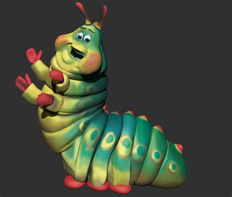Animation bugs caterpillar 3D model - TurboSquid 1668737