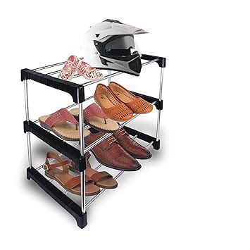 DARAZ Home & Office Utility Foldable Multipurpose Rack 3 Shelves, Shoe ...