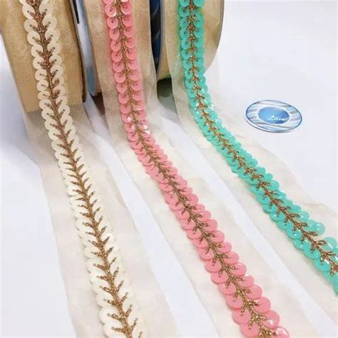 Sequin Embroidery Lace Borders - Sequin Embroidery Lace Manufacturer ...