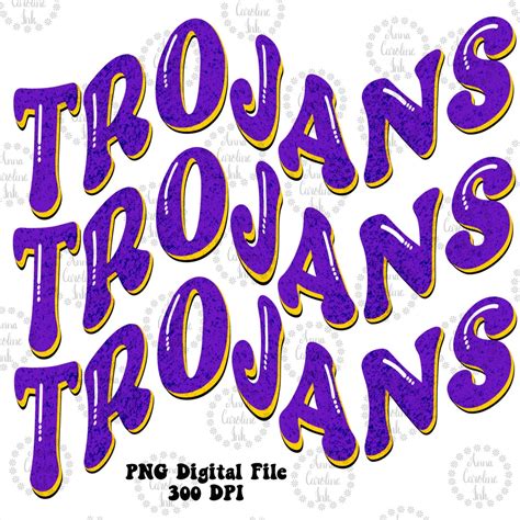 Trojan Football Mascot PNG Trojans PNG Design|purple and Gold School ...