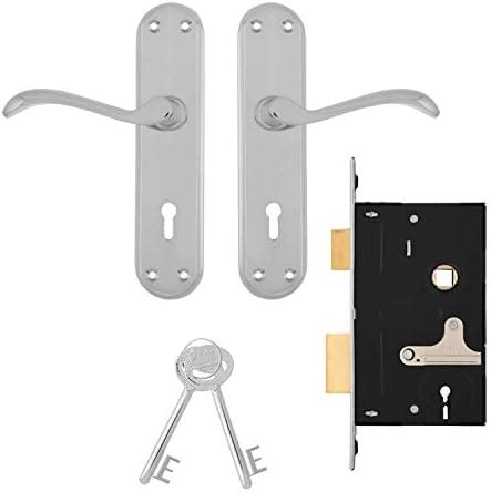 Godrej Mortise Door Lock | Venus 6 Levers | Handle Set with 2 Keys ...