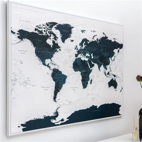 🗺 Push Pin World Maps on Canvas - Tripmapworld.com
