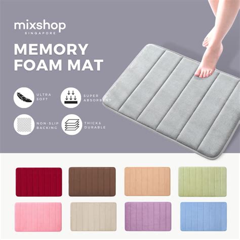 mixshop Premium Extra Thick Memory Foam Floor Mat Anti Slip [Available ...