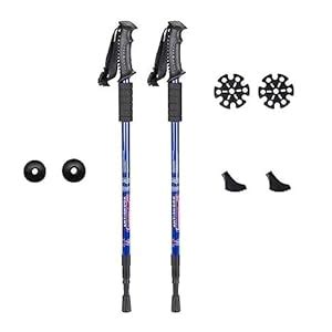 Simxen Trekking Poles Shock Absorbing Adjustable Hiking or Walking ...