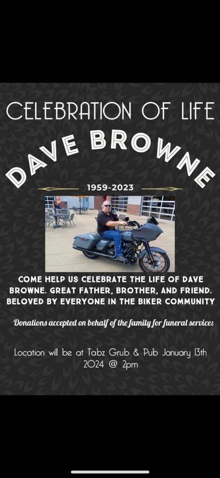 Celebration of life for DAVE BROWN, TABZ GRUB & PUB, Lexington, 13 ...