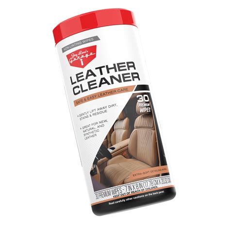 Jay Leno's Garage Leather Cleaner Wipes (30 Count) - Clean & Protects Car Leather Surfaces ...