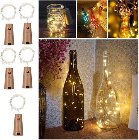 Party Propz Bottle Lights For Decoration - 5 Pcs, Bottle Led Lights For ...