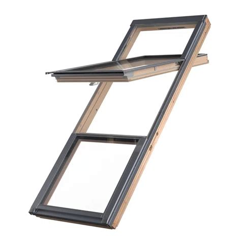 BIM objects - Free download! Window with raised axis of rotation with ...