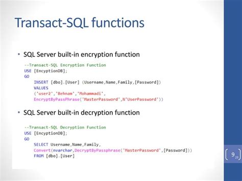 Image result for SQL Server Example of Field Level Encryption