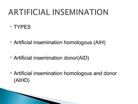 Artificial insemination | PPT