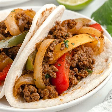 Easy Ground Beef Fajitas - Together as Family