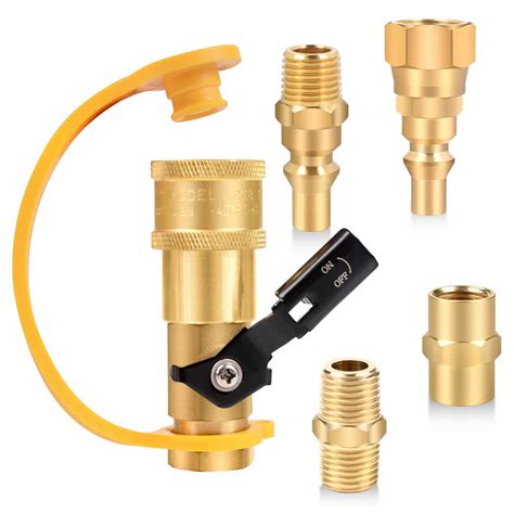 Snapklik.com : 1/4" RV Propane Quick Connect Adapter For Propane Hose ...