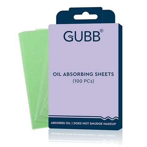 GUBB Blotting Paper for Oily Skin - 100 Oil Absorbing Sheets For Men ...