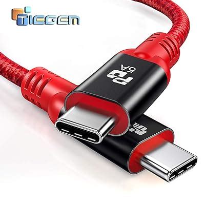 Buy TIEGEM USB Type C 3.1 Gen 2 Cable 100W10Gbps USB C to USB-C Cable ...