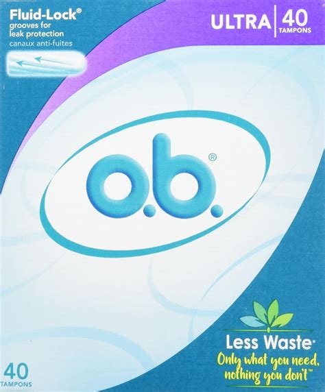 Buy o.b. Original Non-Applicator Tampons, Ultra Absorbancy, 40 Count ...
