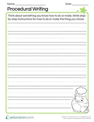 Image result for Procedural Writing Activities