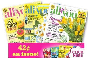 All You Magazine Deal: 1 Year for $5 :: Southern Savers