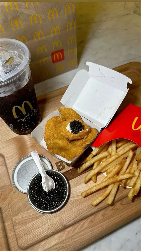 Caviar McDonald’s | Aesthetic food, Yummy food, Food obsession