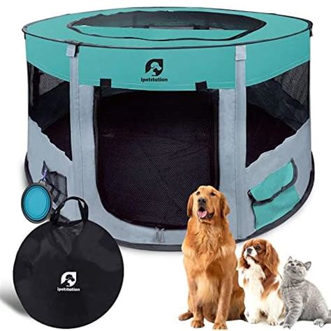 Portable Dog Playpen and Puppy playpen Foldable for Dogs Indoor/Outdoor ...