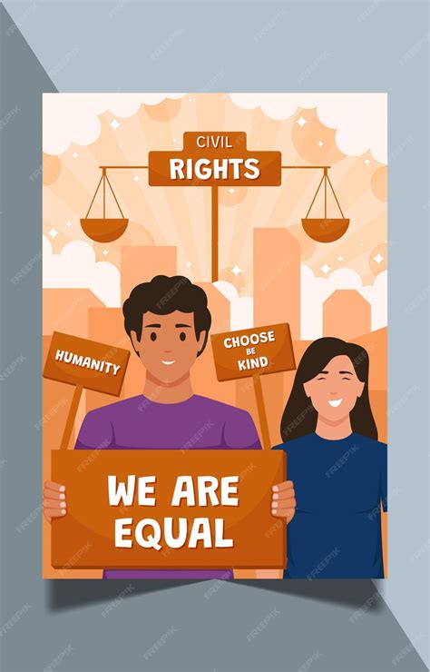 Premium Vector | Civil Rights Poster