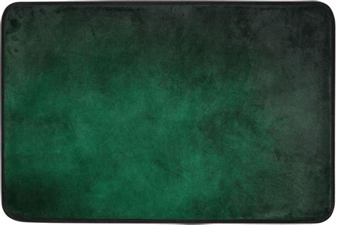 Dark Green Bathroom Rug 18x30 inch,Non Slip Soft Bath Rugs Water ...