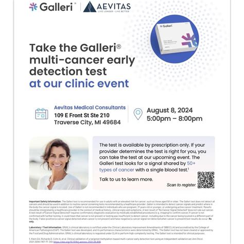 GRAIL early cancer detection lab draw event , Aevitas Medical ...
