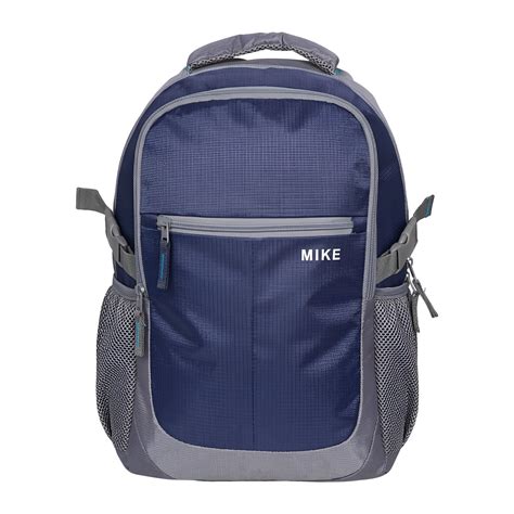 Mike Pro Vault Backpack - Navy Blue & Grey – Mike Bags