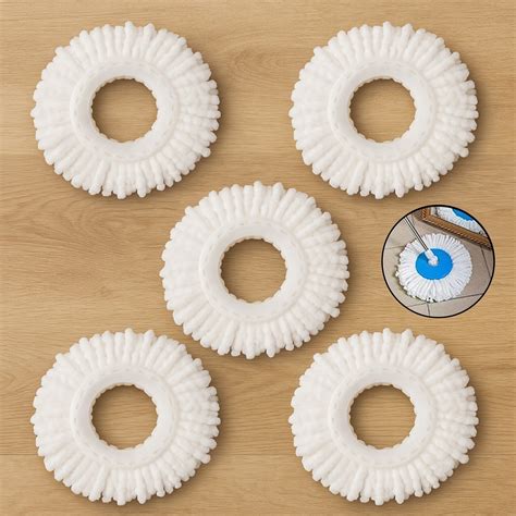 Microfiber Spin Mop Refill Head 360° Rotating Mop (5 Pc) – Sky Shopy