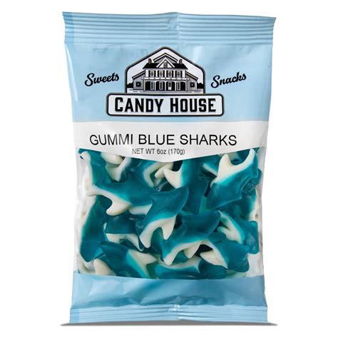 Gummi Blue Sharks (6oz) – Doscher's Candy Co.
