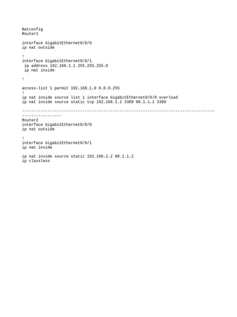 Image result for NAT Router Config